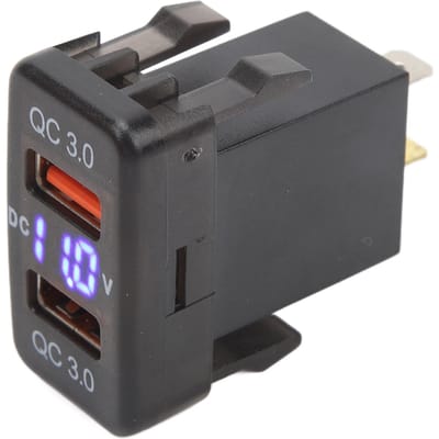 Dubbele USB-poort Oplader Socket QC3.0 Snel Opladen Oplaadpunt Stroomadapter voor FJ Cruiser