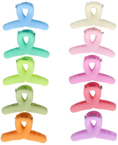 Haarsoires Haarspeld Haarklemmen 3cm – Kleine Wavevorm – Blauw Groen Roze Paars Oranje Creme – Set van 10 - Haarclip Klem - Hair Claw - voor Opsteken Haar - Hair Clip - Decoratieve Haaraccessoire