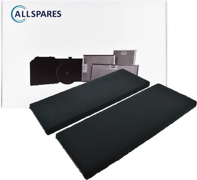 AllSpares Koolstoffilter (2 St.) voor Afzuigkappen geschikt voor Novy Monoblock 692060 (370x149x20mm)