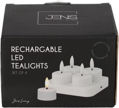 JENS Living Oplaadbare LED Theelichten /4