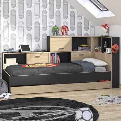Diagone - Tienerbed Tonight met opbergruimte en laden - 90 x 200 cm