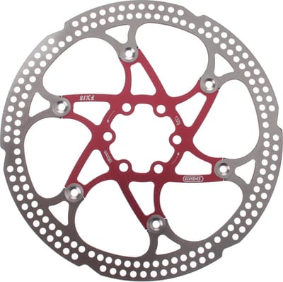 Elvedes Remschijf 180 Mm 6 Gaats Zilver/rood Staal