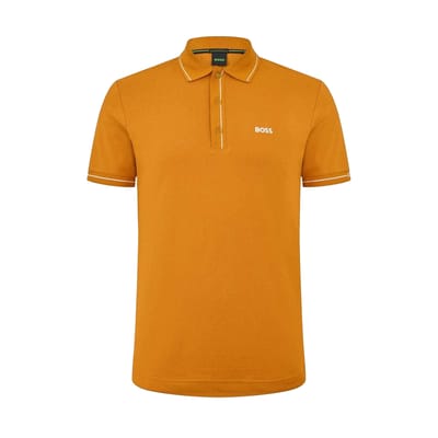 Boss Heren Paule Poloshirt (Donkergeel)