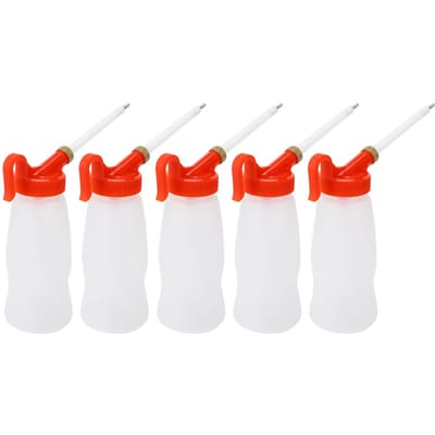 Lot de 5 pistolets distributeurs d'huile pour machine à coudre, 180 ml white