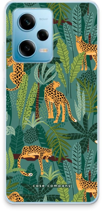 Case Company® - Hoesje geschikt voor Xiaomi Redmi Note 12 Pro 5G hoesje - Luipaard 2 - Soft Cover Telefoonhoesje - Bescherming aan alle Kanten en Schermrand