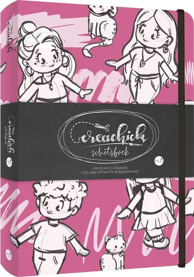 Schetsboek CreaChick Raspberry