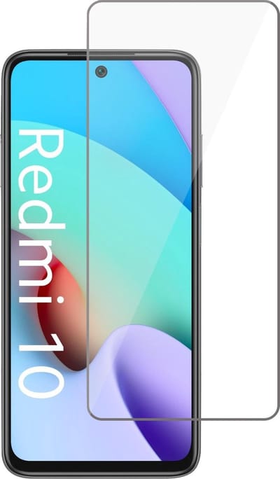 Screenprotector geschikt voor Xiaomi Redmi 10 - Beschermglas - Glas Screen Protector