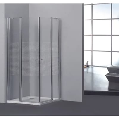 Allibert Twee Zwaaideuren Priva Hoekinstap 80x80x190cm Chroom