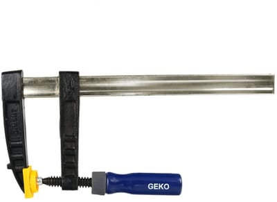 GEKO Heavy Duty F-klem - Sterk gietijzer - Houten handgreep - 80x300mm