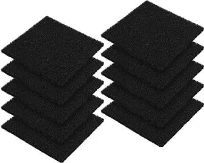 Set van 10 Stuks 12.7cm Vierkante Compostbakfilters - Actieve Koolstoffilter Vellen voor Binnenkeuken, Compostemmer en Afvalbak