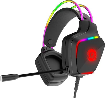 Canyon Darkless GH-9A - Gaming Headset - 50mm Drivers - Comfortabel Ontwerp - RGB-verlichting - USB - 3.5mm - Zwart