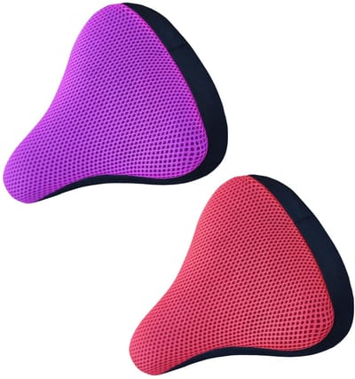 Store_9 - Zitkussenhoezen - Fietszadelhoezen - Zonwerend en warmte-isolerend - Rood en paars - Fietsaccessoires - Geschikt voor unisex-volwassenen