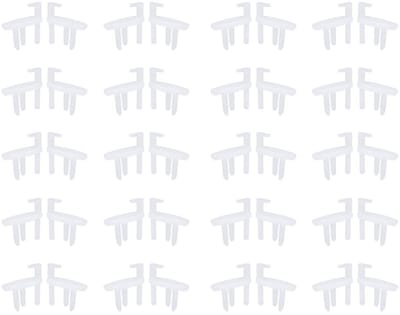 Dailygoods- Blindenclips 40 Stuks - Auto Raam Zonnescherm Eindclips - Plastic - Duurzaam ABS - 28x26mm - Gemakkelijk te Installeren - Zonneschermclips