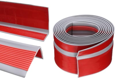 Antislip Traptreden Bescherming Zelfklevend voor Binnen en Buiten, Rood (2.2 Meter)