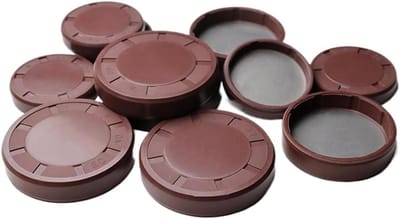 Eindstop Fluorrubber - Rubberen Afdichting - Bescherming Bewegende Delen - Hoge Temperatuur Bestendig - 68x8 mm - Bruin