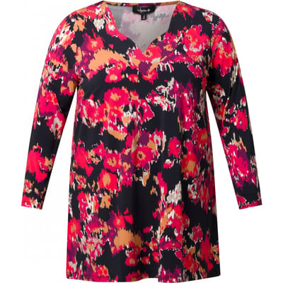 COLLETTA Nena Tops - Soft Red/Multi Colou
