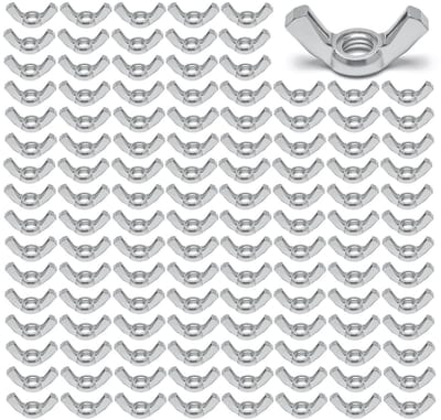 Solidchoice - Set van 120 M6 Vleugnuts Gegalvaniseerd - Hoogwaardige Handdraaivleugnuts voor Diverse Toepassingen