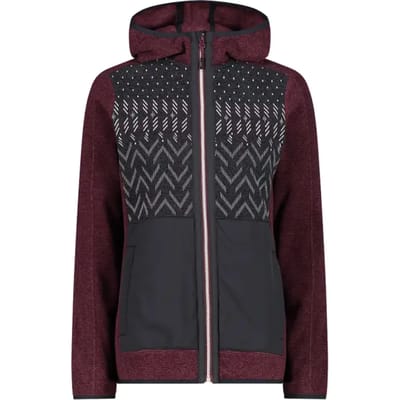 Dames fleece met capuchon CMP