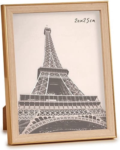 Arte Fotolijstje - goud - 23 x 28 cm - geschikt voor een foto van 20 x 25 cm - Hangend en/of staand gebruik - Houten fotolijstjes
