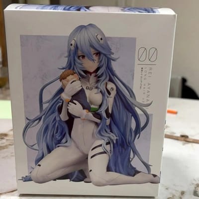 Nieuwe Aankomst Ayanami Rei Knielend Pvc 15Cm Modelbeeldje Anime Figuur Actiefiguur Eva Lang Haar Bureaublad Ornament Decoreren Cadeau replica No base