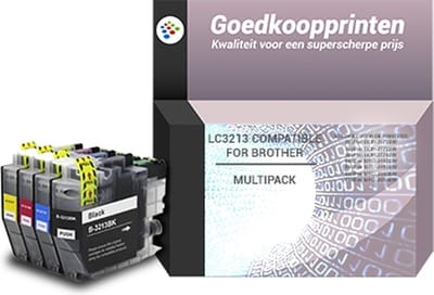 Huismerk Brother LC-3213 XL inkt cartridges 4- Kleuren Multipack (45 ml)