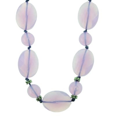 Behave - Lila kralenketting - Ovale kralenstijl - Dromerige look