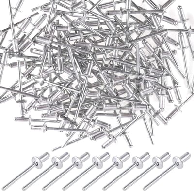 Blinde klinknagels 5/32 x 5/16 inch - aluminium - 120 stuks - ideaal voor metaalbewerking - ShopVlot