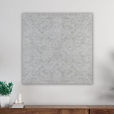 Akoestisch Decoratie Paneel - Gemêleerd Wit - 119x119cm - Prikbord