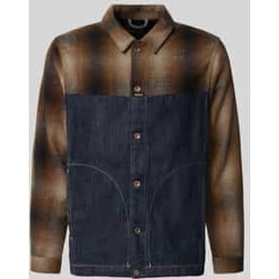 Slim fit overhemdjack van puur katoen