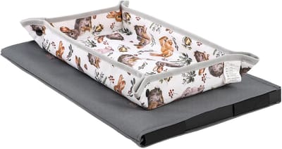 Dienbladhoes Vliegtuig - Reis Organizer - Hygiënisch Reizen - Ingebouwd Tabletvak - 32x21 cm - Konijntje