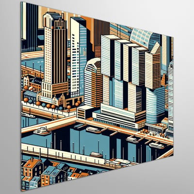 Kunstprint | Wanddecoratie | Dibond | 80 × 80 cm