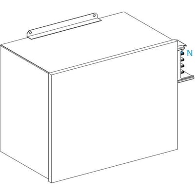Schneider Electric KSA1000ABG4 KSA eindvoeding, 1000 A, montage aan de linkerzijde Eindvoeding Wit 1 stuk(s)