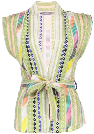 Geisha Gilet Gilet Met Ceintuur 55066 21 Green/lime Dames Maat - L