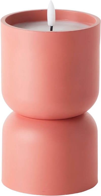 Kaarslampje Lovere oranje 18,5cm - G80122/41