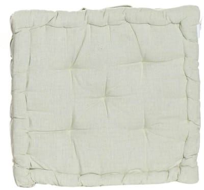 ITEM Vloerkussen Kenya - lichtgroen - katoen - 40x40x8 cm - extra dik zitkussen - met hengsel