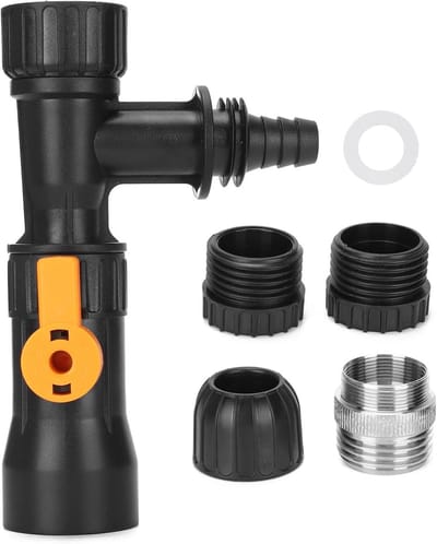 Ejoyous Aquarium Water Exchanger Spare Parts Faucet Nozzles Connections with 2 Tap Adapter for Aquariums Water Change
