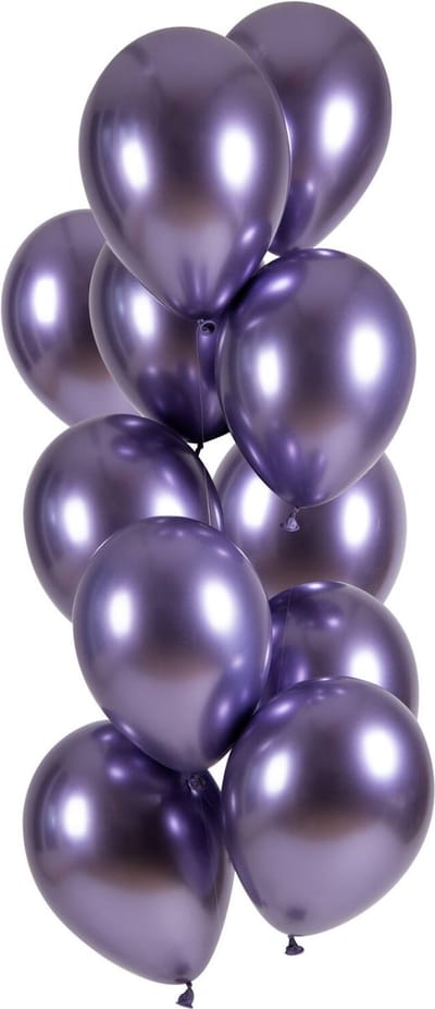 Folat - Ballonnen purple ultra shine (12 stuks - 33 cm)