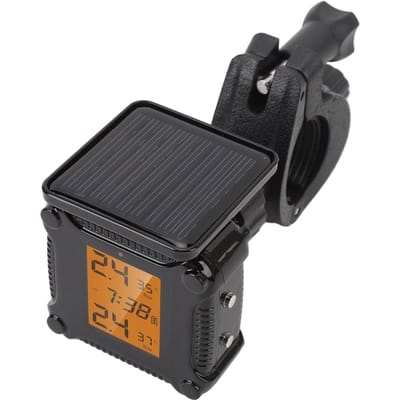 TPMS pour moto avec 2 capteurs externes, écran LCD, système de surveillance de la pression des pneus pour véhicules à deux roues black