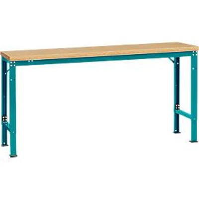 Manuflex basistafel UNIVERSAL Speciaal, 1750 x 800 mm, multiplex natuur, waterblauw