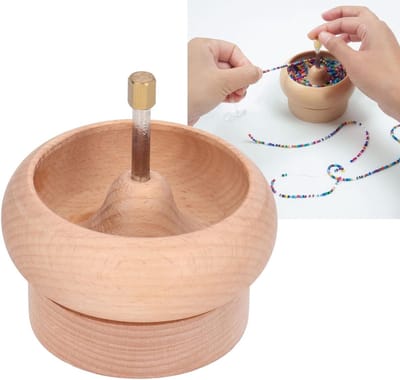 DIY Bead Spinner voor Armbanden en Taillebeads, Verstelbare Snelheid, Grote Oognaald voor Beading en Creatief Knutselen