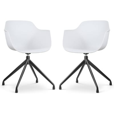 Set van 2 eetkamerstoelen Nola-Puk draaibaar | Nolon