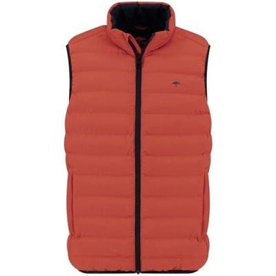 Fynch-Hatton Body-Warmer Uni Color Padded Lightweight Spicy Red / male