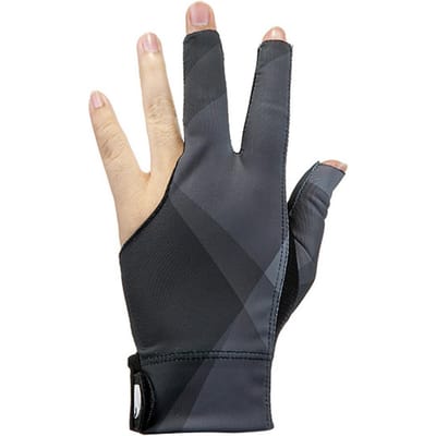 3 Open Vingers Biljart Handschoenen voor Mannen Vrouwen Elastisch Antislip Slijtvast Ademend Poolkeu gray