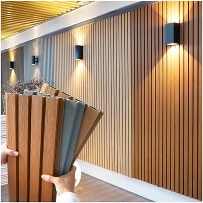 Houten Tuinscherm - Decoratieve Afscheiding - Balkon Verfraaien - Zelfdragend Ontwerp - 22x120 cm - Zilver