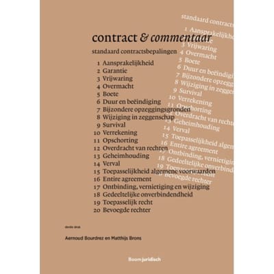 Contract & Commentaar - A.H. Bourdrez