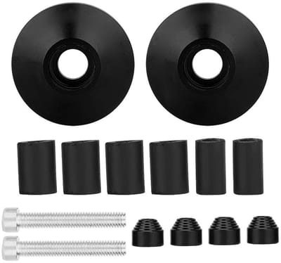 Dailygoods- Tappo Manubrio Universeel - Aluminiumlegering - Zwart/Rood - 2 Stuks - Corrosieweerstand - Eenvoudige Installatie - Stuuruiteinden