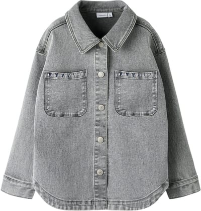 NAME IT - NKFEVERLYN DNM SCHAKET 5503-YA N - Meisjes - Overhemden
