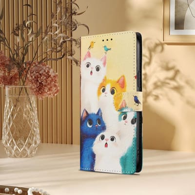Bloemenpatroon Flip Case Voor Samsung Galaxy A57 A37 A17 A07 A56 A36 A26 A16 A06 A55 Portemonnee Leer Telefoonhoesjes Stand Boek Cover Galaxy A26 5G