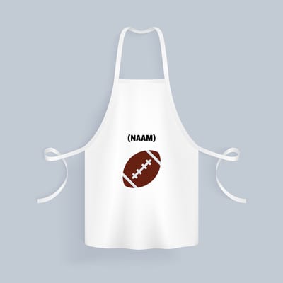 Akyol - rugbybal met eigen naam Keukenschort - Rugby - mensen die houden van rugby - gepersonaliseerde - sport - rugby liefhebbers - verjaardagscadeau - kado - gift - geschenk - verrassing - 82 bij 71 cm