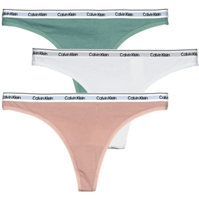 Calvin Klein dames 3P strings modern logo multi III